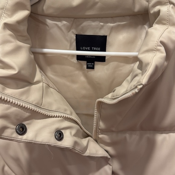 Beige Puffer Vest - Picture 2 of 2